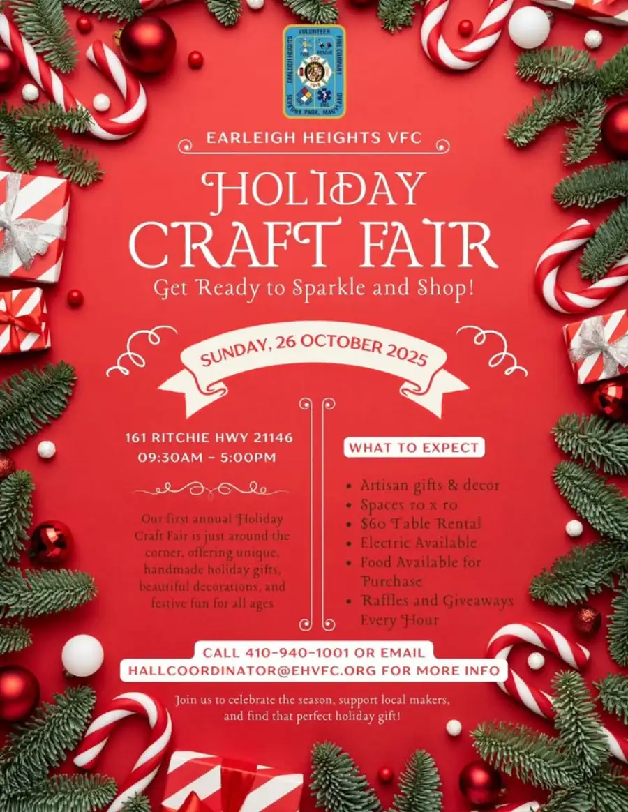 Main Image Supporting the Content of Earleigh Heights VFC Holiday Craft Fair