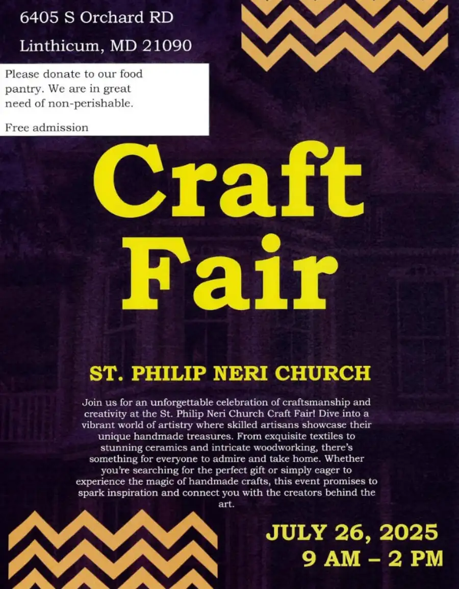 Main Image Supporting the Content of St. Philip Neri Craft Fair